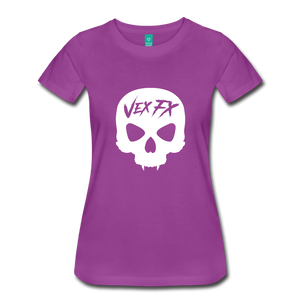 White Skull T - light purple