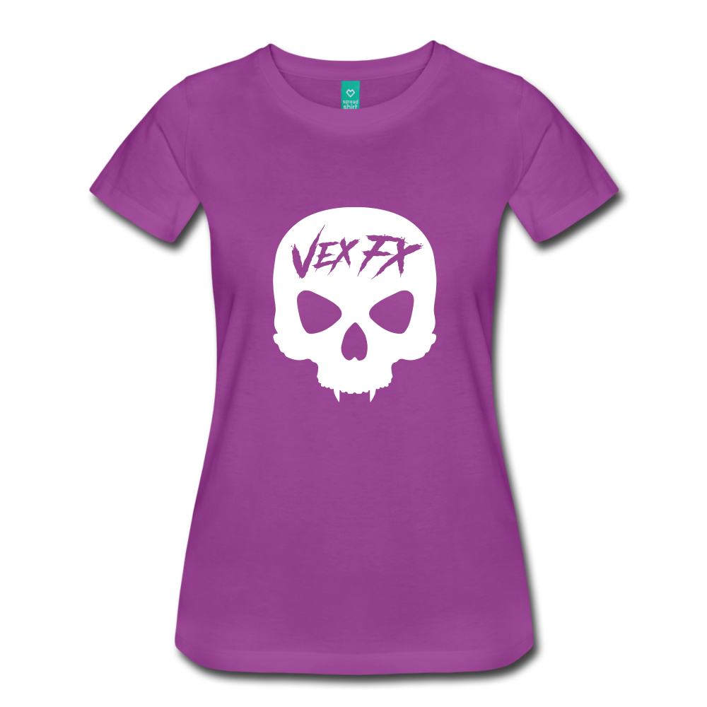 White Skull T - light purple