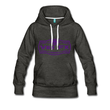 Purple Logo Hoodie - charcoal gray