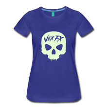 Glow In The Dark Skull T - royal blue