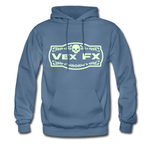 Glow In The Dark Logo Hoodie - denim blue