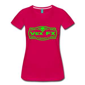 Neon Green Logo T - dark pink