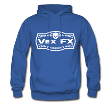 White Logo Hoodie - royal blue