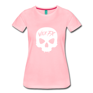 White Skull T - pink