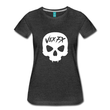 White Skull T - charcoal gray