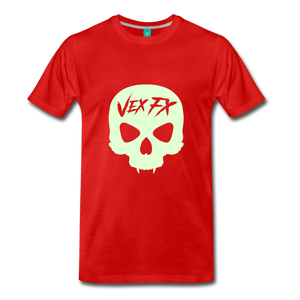 Glow In The Dark Skull - red