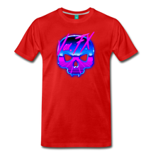 80s Synthwave Skull T3 - red