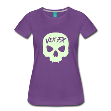 Glow In The Dark Skull T - purple