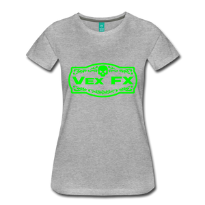 Neon Green Logo T - heather gray