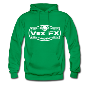 White Logo Hoodie - kelly green