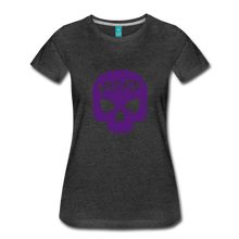 Purple Skull T - charcoal gray