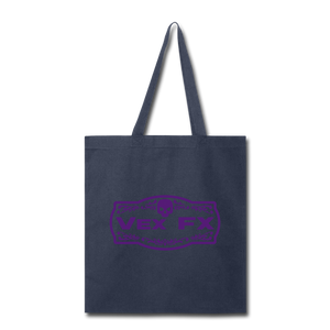 Purple Logo Tote - navy