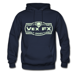 Glow In The Dark Logo Hoodie - navy