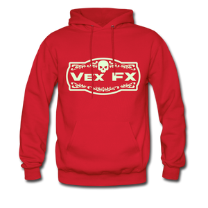 Glow In The Dark Logo Hoodie - red