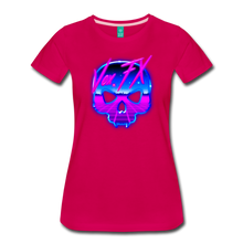 Synthwave Skull T - dark pink