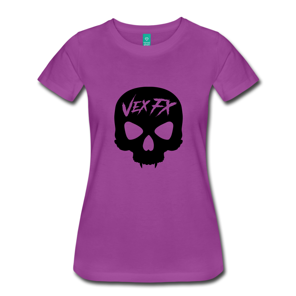 Black Skull T - light purple