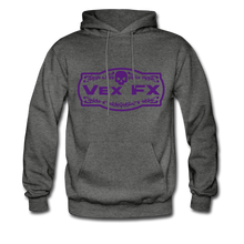 Purple Logo Hoodie - charcoal gray