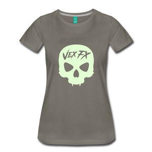 Glow In The Dark Skull T - asphalt