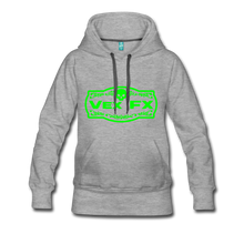 Neon Green Logo Hoodie - heather gray