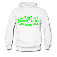 Neon Green Logo Hoodie - white