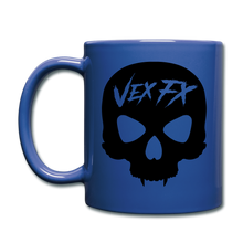 Black Skull Mug - royal blue