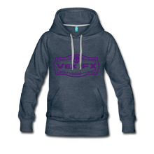 Purple Logo Hoodie - heather denim