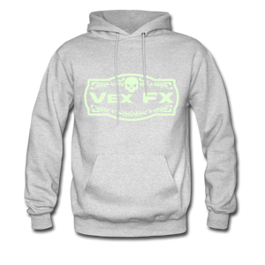 Glow In The Dark Logo Hoodie - ash 