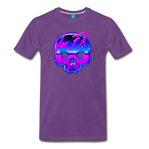 80s Synthwave Skull T3 - purple