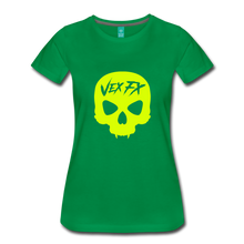 Neon Yellow Skull T - kelly green