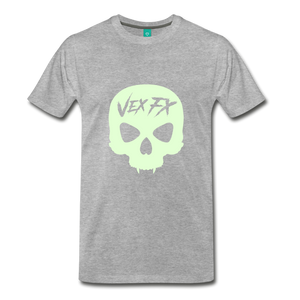 Glow In The Dark Skull - heather gray