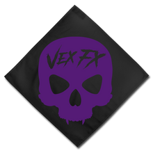 Purple Skull Bandana - black