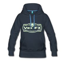 Glow In The Dark Logo Hoodie - navy