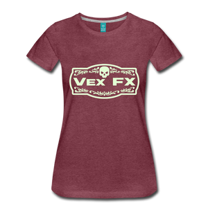 Glow In The Dark Logo T - heather burgundy