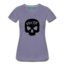 Black Skull T - washed violet