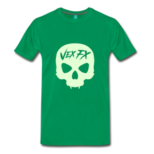 Glow In The Dark Skull - kelly green