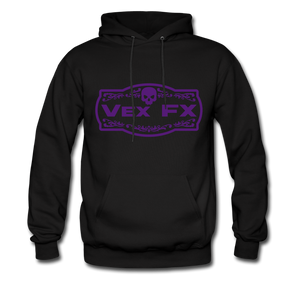 Purple Logo Hoodie - black