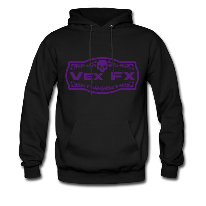 Purple Logo Hoodie - black