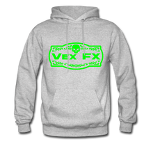 Neon Green Logo Hoodie - heather gray