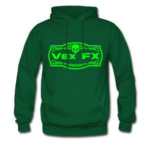 Neon Green Logo Hoodie - forest green