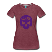 Purple Skull T - heather burgundy