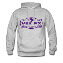 Purple Logo Hoodie - heather gray