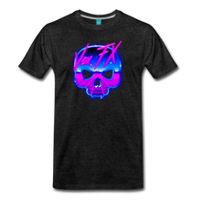 80s Synthwave Skull T3 - charcoal gray