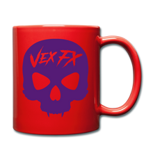 Purple Skull Mug - red