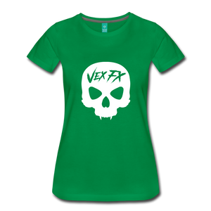 White Skull T - kelly green