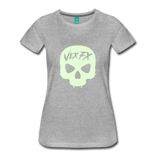 Glow In The Dark Skull T - heather gray