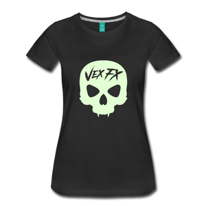 Glow In The Dark Skull T - black