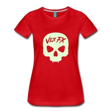 Glow In The Dark Skull T - red