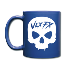 White Skull Mug - royal blue