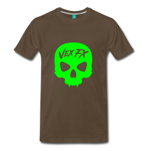 Neon Green Skull - noble brown