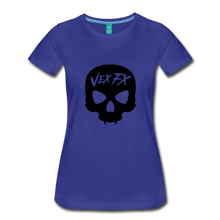 Black Skull T - royal blue